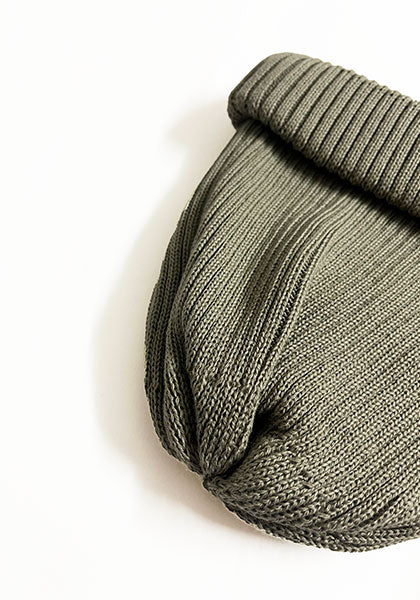ROTOTO ロトト | COTTON ROLL UP BEANIE カラー : SAGE