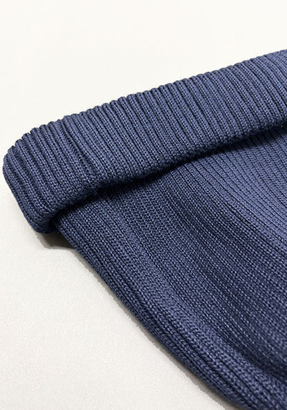ROTOTO ロトト | COTTON ROLL UP BEANIE カラー : NAVY