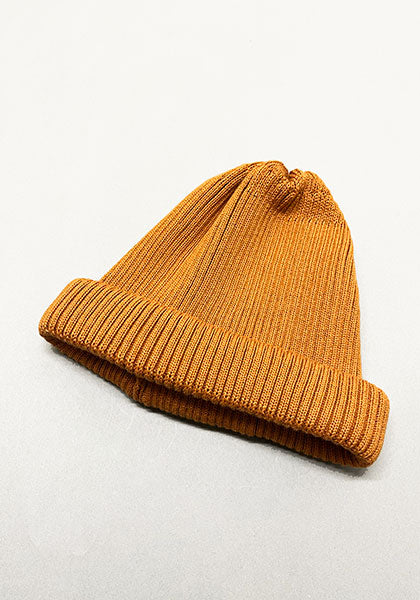 ROTOTO ロトト | COTTON ROLL UP BEANIE カラー : D.YELLOW