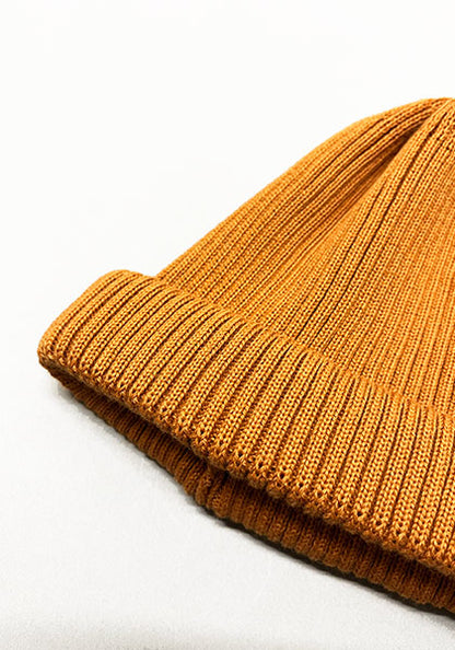 ROTOTO ロトト | COTTON ROLL UP BEANIE カラー : D.YELLOW