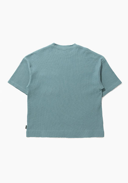 GOHEMP ゴーヘンプ | WIDE SLIT TEE カラー:SHADOW BLUE