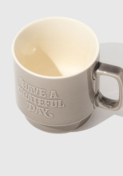 HAVE A GRATEFUL DAY ハブ ア グレイトフル デイ | VINTAGE MUG CUP カラー:GRAY