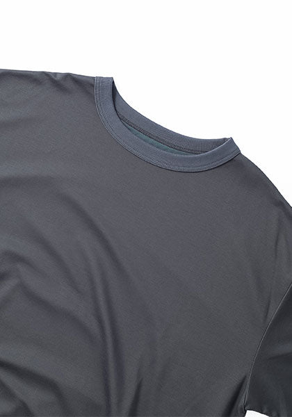 KELEN ケレン | SIDE POCKET SWEAT TEE カラー : CHARCOAL