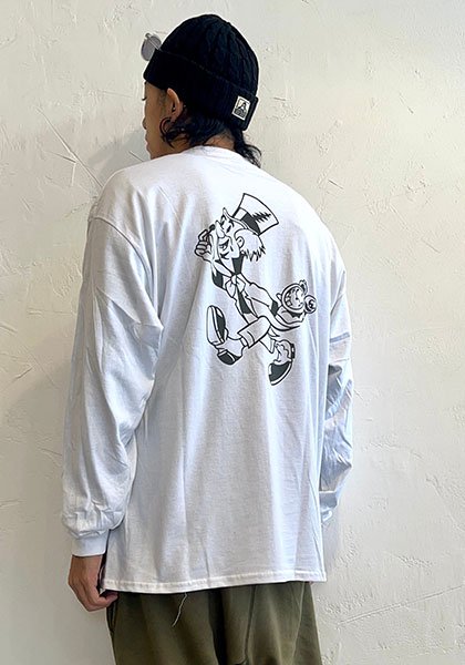 デガラシ×SEEK ワンダーランド ロンTEE カラー : ホワイト