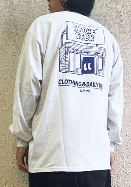 RAGELOW×STORESEEK ロンTEE カラー : アッシュグレー