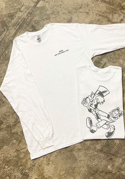 デガラシ×SEEK ワンダーランド ロンTEE カラー : ホワイト