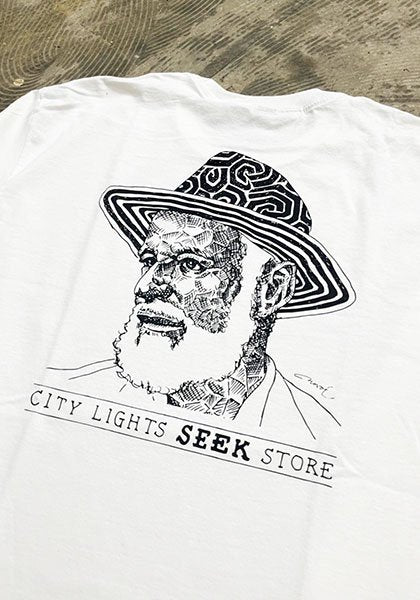 NOVOL×SEEK ローレンス・ファリンゲッティ ロンTEE カラー : ホワイト