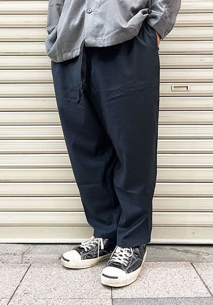 VOIRY ヴォイリー | SUNDAY PANTS-LUX カラー:INK BLACK