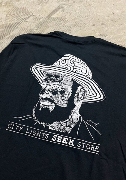 NOVOL×SEEK ローレンス・ファリンゲッティ ロンTEE カラー : ブラック