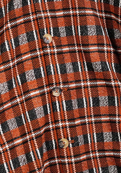 KELEN ケレン | CHECK SHIRT JACKET / シャツジャケット カラー : ORANGE