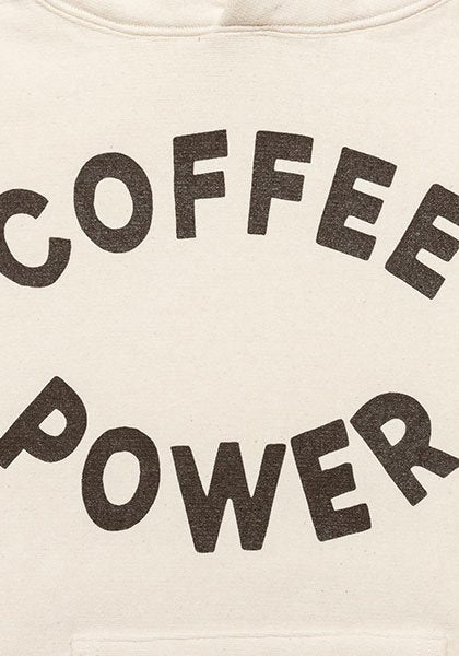 TACOMA FUJI RECORDS 타코마후지 레코드 | COFFEE POWER HOODIE designed by Yunosuke 칼라:내츄럴