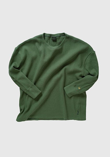 GO HEMP ゴーヘンプ | HEMP WAFFFLE WIDE CREW / サーマルカットソー