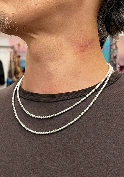 Indian Jewelry (インディアン ジュエリー) SHINY NAVAJO PEARLS NECKLACE ナバホパールネックレス 50cm