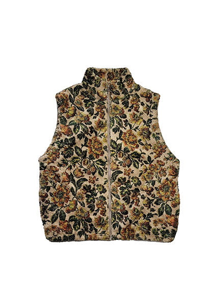 VOO ヴォー | FLOWER FLEECE VEST カラー:BEIGE