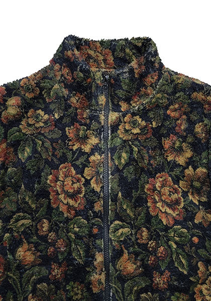 VOO ヴォー | FLOWER FLEECE VEST カラー:BLACK