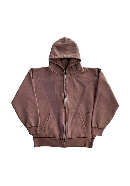VOO ヴォー | BIG V FULL ZIP PARKA / フルジップパーカー カラー:COFFEE
