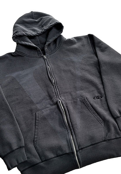 VOO ヴォー | BIG V FULL ZIP PARKA / フルジップパーカー カラー:BLACK