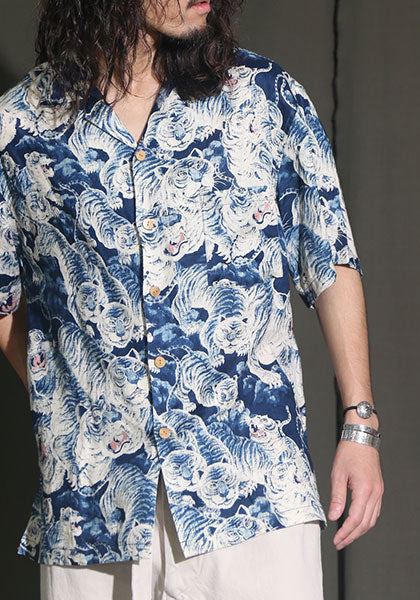 GYPSY&SONS ジプシーアンドサンズ | INDIGO HUNDLED TIGER SHIRTS 百虎シャツ