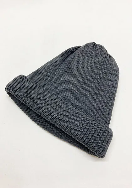 ROTOTO ロトト | COTTON ROLL UP BEANIE カラー : D.GRAY