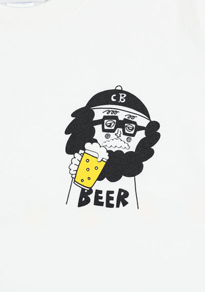 CHI-BEE BEER T カラー：WHITE