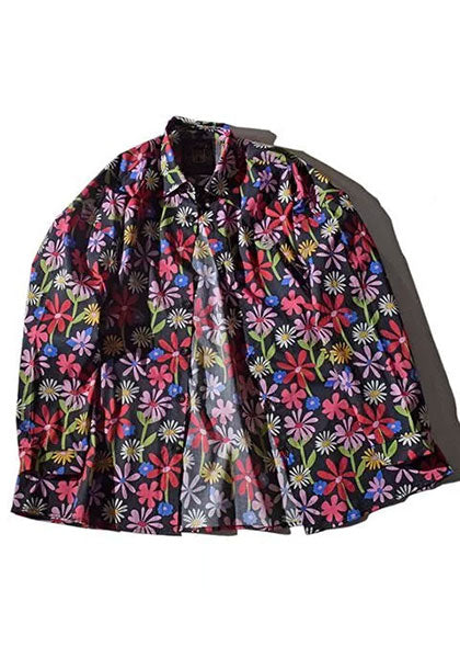 ALDIES アールディーズ | Flower Big Shirt カラー：ブラック