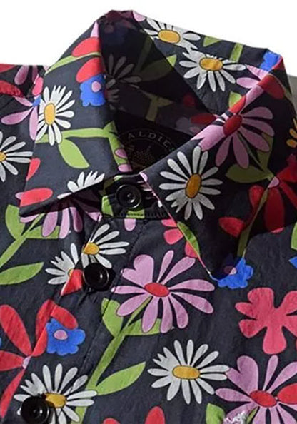 ALDIES アールディーズ | Flower Big Shirt カラー：ブラック