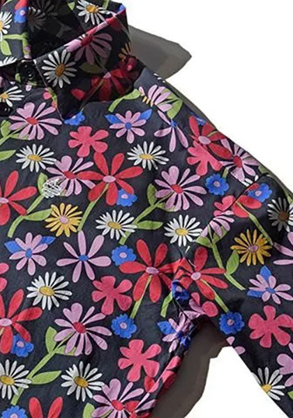 ALDIES アールディーズ | Flower Big Shirt カラー：ブラック