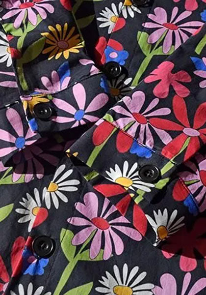 ALDIES アールディーズ | Flower Big Shirt カラー：ブラック