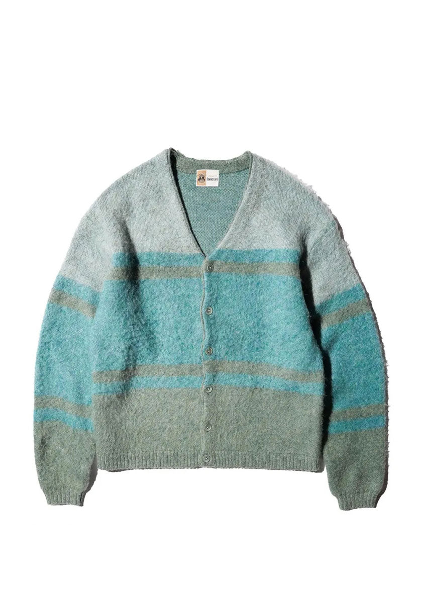 TOWNCRAFT タウンクラフト | MOHAIR SHAGGY JACQUARD CARDIGAN [BORDER]