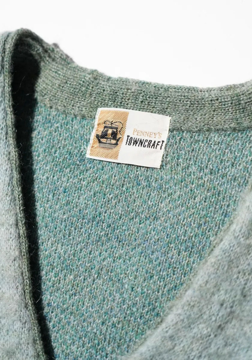 TOWNCRAFT タウンクラフト | MOHAIR SHAGGY JACQUARD CARDIGAN [BORDER]