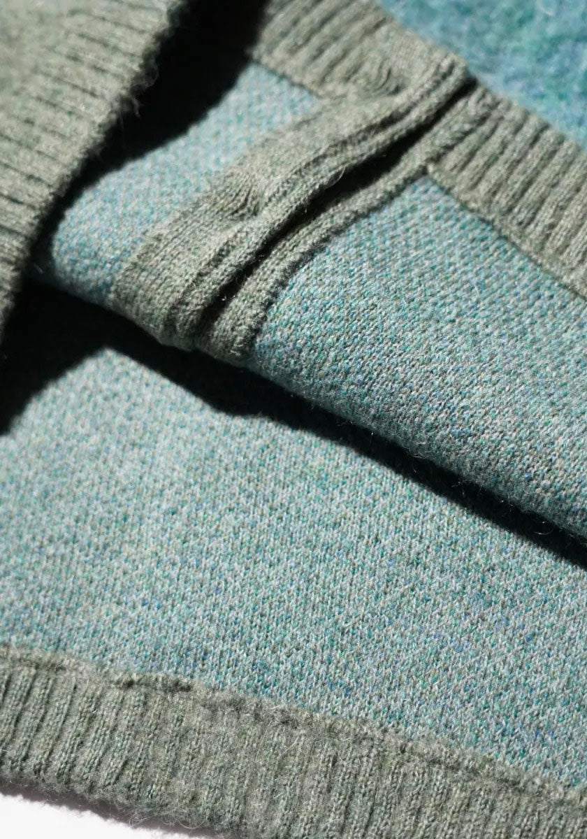 TOWNCRAFT タウンクラフト | MOHAIR SHAGGY JACQUARD CARDIGAN [BORDER]