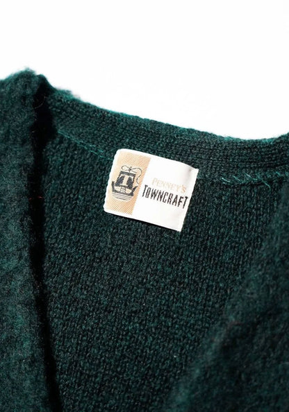 TOWNCRAFT タウンクラフト | MOHAIR SHAGGY CARDIGAN [GREEN]