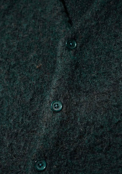 TOWNCRAFT タウンクラフト | MOHAIR SHAGGY CARDIGAN [GREEN]