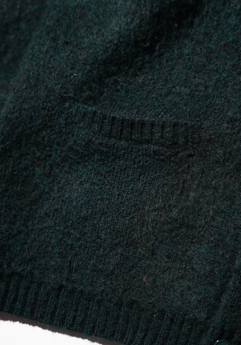 TOWNCRAFT タウンクラフト | MOHAIR SHAGGY CARDIGAN [GREEN]