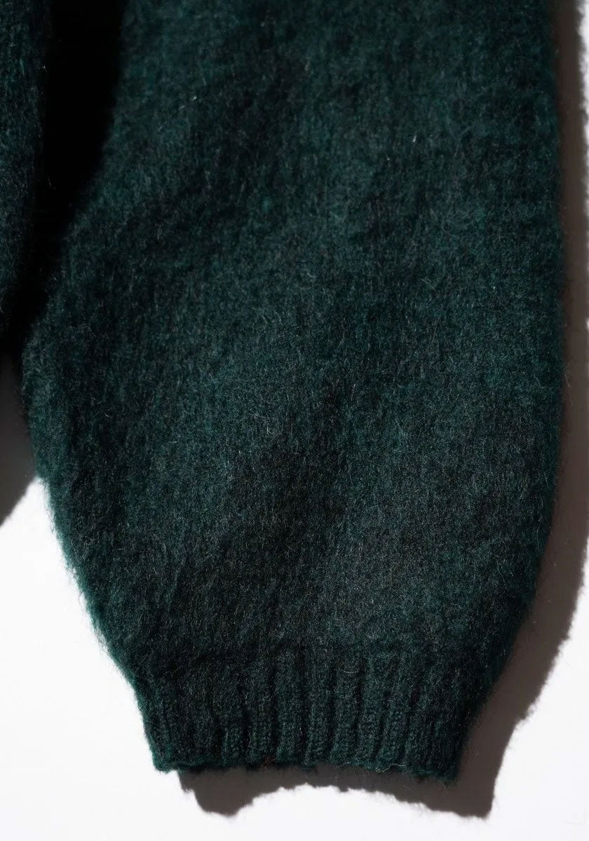 TOWNCRAFT タウンクラフト | MOHAIR SHAGGY CARDIGAN [GREEN]