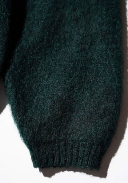 TOWNCRAFT タウンクラフト | MOHAIR SHAGGY CARDIGAN [GREEN]