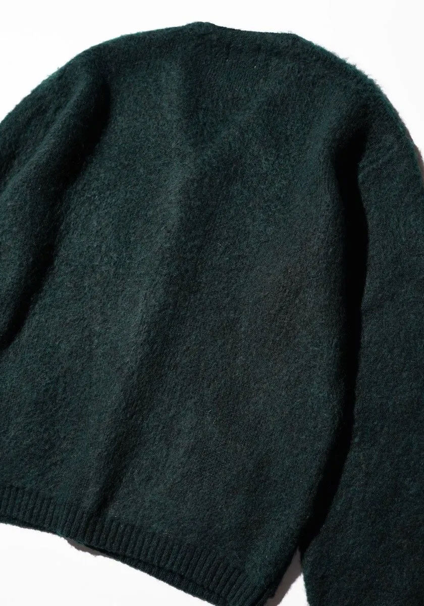 TOWNCRAFT タウンクラフト | MOHAIR SHAGGY CARDIGAN [GREEN]