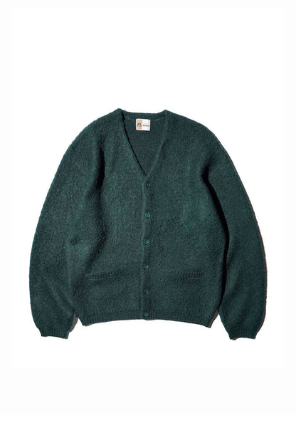 TOWNCRAFT タウンクラフト | MOHAIR SHAGGY CARDIGAN [GREEN]