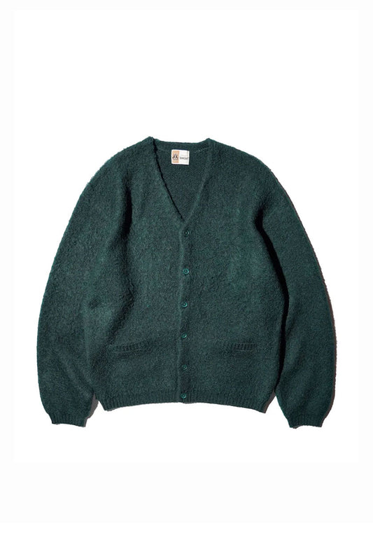 TOWNCRAFT タウンクラフト | MOHAIR SHAGGY CARDIGAN [GREEN]