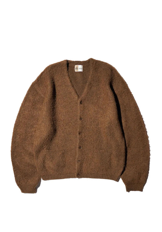 TOWNCRAFT タウンクラフト | MOHAIR SHAGGY CARDIGAN [BROWN]