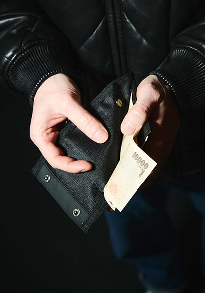 PACKING パッキング | MAT RIP WALLET カラー :MAT BLACK
