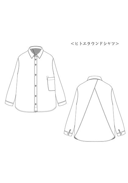 タイムサービス‼️REMILLA ヒトエラウンドシャツ　XL remilla（レミーラ）ヒトエラウンドシャツ / オンブレチェック
