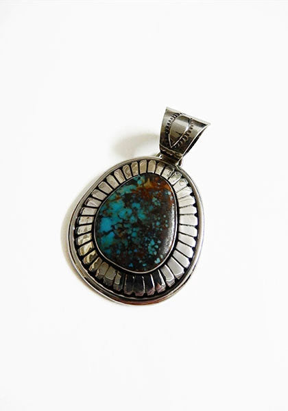 Herman Vandever / ハーマンバンデバー サンバースト Emerald Valley Turquoise Pendant Top