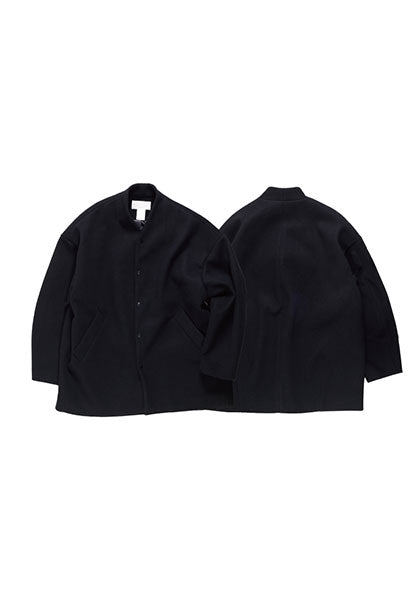 KELEN ケレン | NO COLLAR EGG JACKET カラー:BLACK