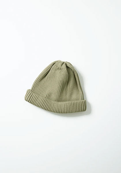 ROTOTO ロトト | COTTON ROLL UP BEANIE カラー : SAGE