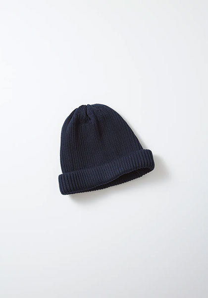 ROTOTO ロトト | COTTON ROLL UP BEANIE カラー : D.NAVY