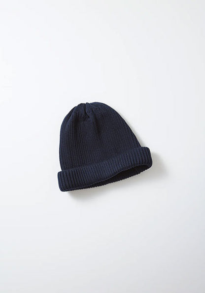 ROTOTO ロトト | COTTON ROLL UP BEANIE カラー : D.NAVY