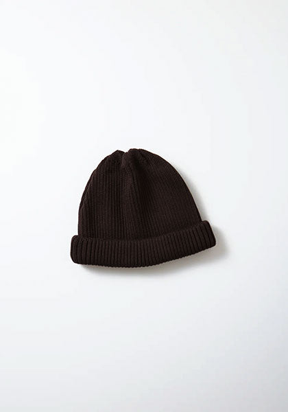ROTOTO ロトト | COTTON ROLL UP BEANIE カラー : D.BROWN