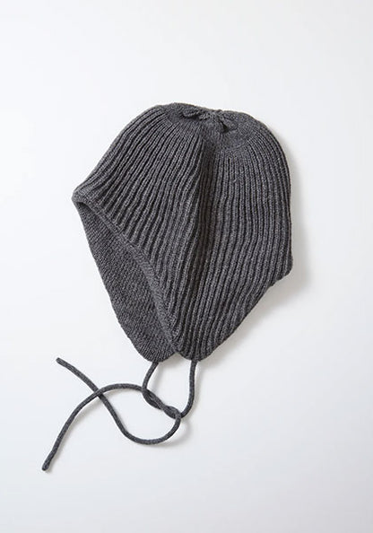 ROTOTO ロトト | EAR FLAP BEANIE カラー : D.GRAY
