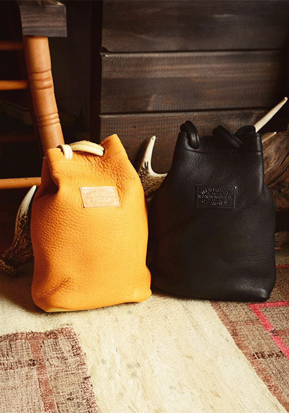 Nasngwam×EARLY MORNING | DEARSKIN WHISKY BAG / 鹿革ミニバッグ